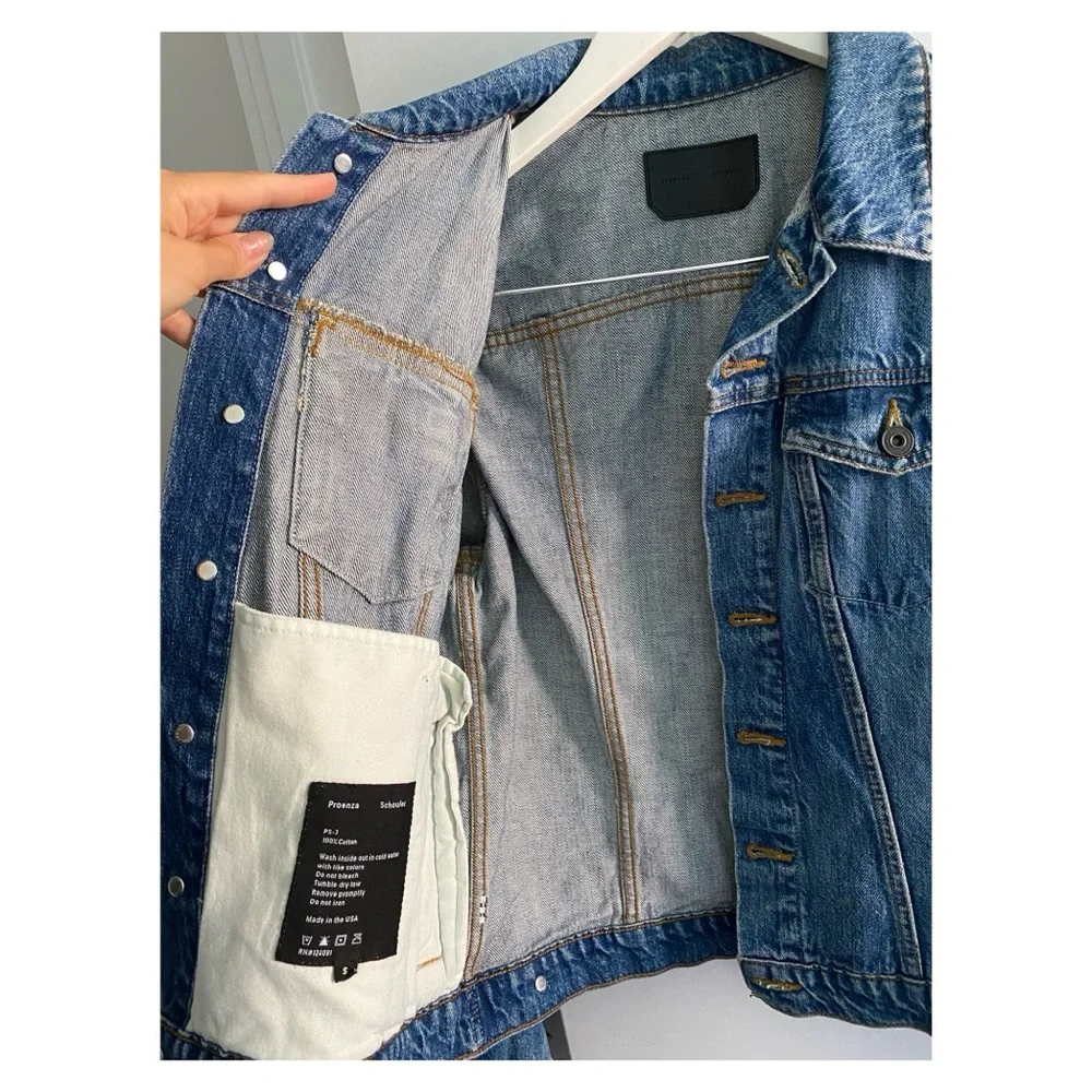 Proenza Schouler PS J denim jacket NWT size Small - Picture 10 of 10